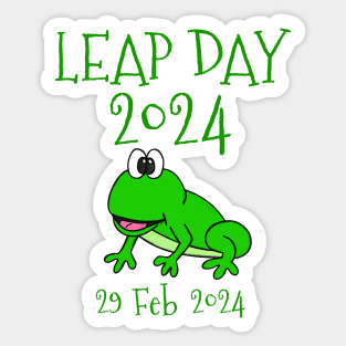 Leap Day 2024 Frog Sticker